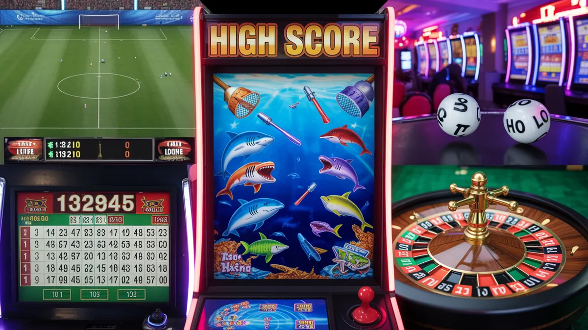 เกมส์ยิงปลา พนันกีฬาออนไลน์ หวยออนไลน์ และเกมส์คาสิโนหลากหลายรูปแบบ